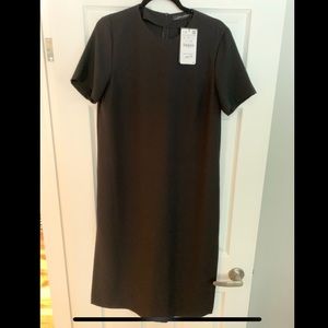 Zara black midi dress